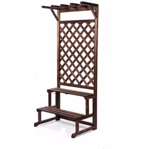 Pot Wood Huerto Urbano Madera Estanteria Para Plantas Garden Wooden Shelves For Outdoor Stand Balcony Flower Rack Plant Shelf