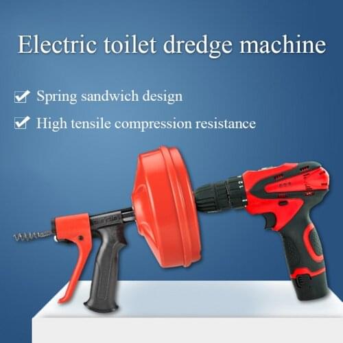 Electric toilet dredge pipe machine sewer artifact home kitchen toilet pass water blocking tool