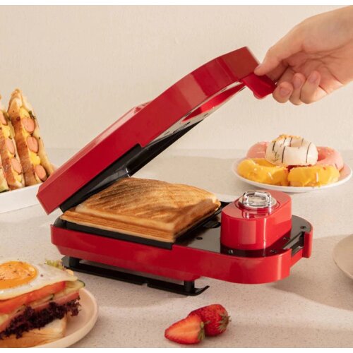 Electric Sandwich Maker 4 In 1 Multibaker Toaster Breakfast Machine Waffle Maker 220v Takoyaki Sandwichera Household