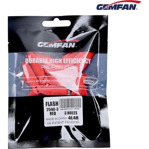 Gemfan Flash 2540 2.5X4X3 2.5inch 3-Blade Propeller 1.5mm for RC FPV Racing Freestyle 2.5inch Toothpick Cinewhoop Ducted Drones