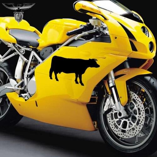 EmpireYing 3 Sizes 8 Colors Cows Farm Cute Funny Bull Horn Spanish Bullfighter Car Sticker Hand Carving Wall Vinyl Decal Gifts