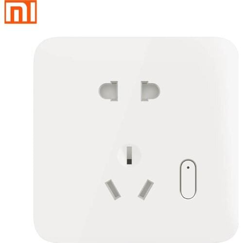 Original Xiaomi Smart socket App Mijia power switch enchufe de pared inteligente control remoto por voz, actualización OTA