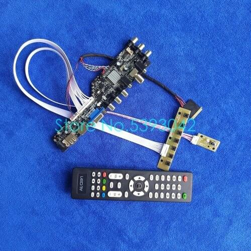 Fit LP156WH2 (TL)(Q1)/(TL)(Q2)/(TL)(QA)/(TL)(QB) digital screen VGA USB 40Pin LVDS 1366*768 DVB-C 3663 controller card kit