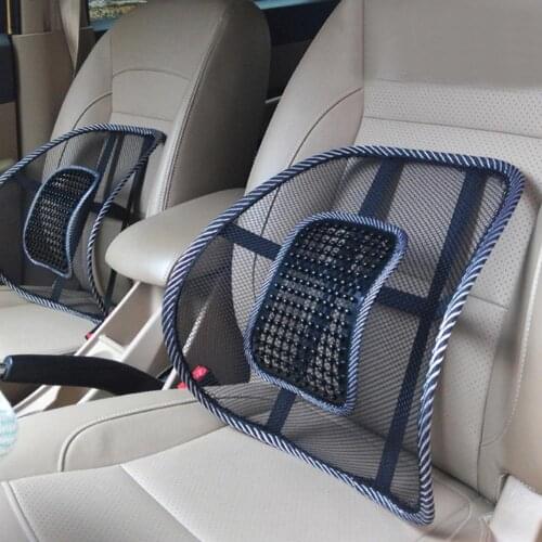 Summer Breathable Mesh Car Seat Chair Back Waist Support Pad Massage Cushion Car Seat Cushion Pad Lumber waist Support
