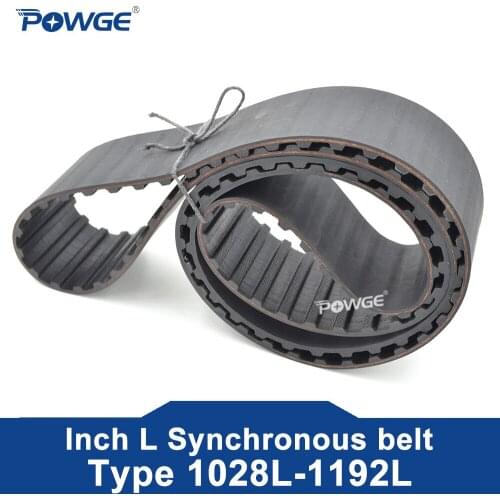 POWGE Trapezoid L Timing belt C=259/263/265/270/275 Width 050/12.7mm 075/19.1mm 25.4mm Synchronous Belt 259L 263L 265L 270L 275L