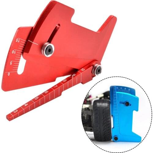 Tamiya-Regla ajustable de altura y Llanta de rueda para coche de control remoto, 15 grados, herramientas de Hobby CNC para coche