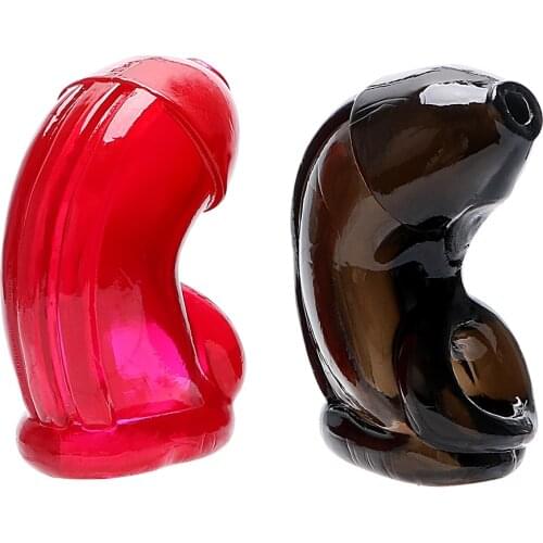 Penis Extension Male Chastity Device Penis Sleeves Sex Toys for Men Silicone Cock Cage Penis Ring Reusable Condom