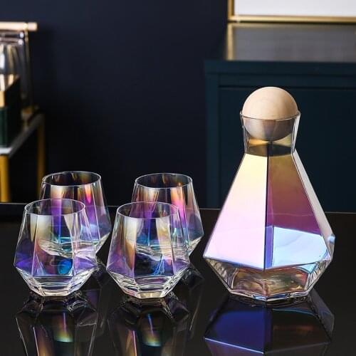 Whiskey Crystal Wine Glasses Set Modern Handmade Luxury European Style Wine Glass Set Cocktail Gift Vasos Chupito Barware DG50BS