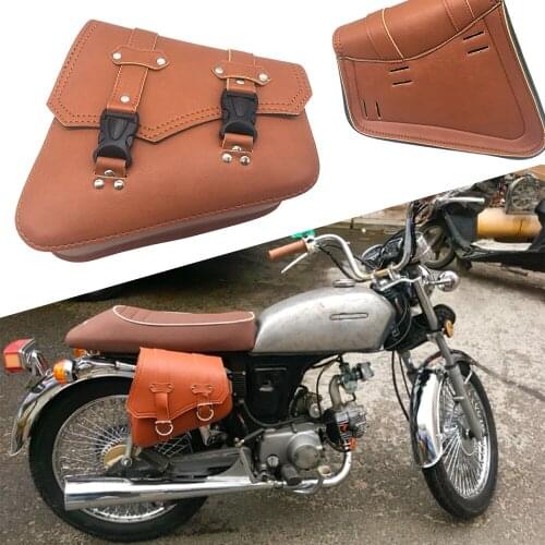 XL 883 Motorcycle For Harley Sportster XL883 XL1200 X48 Motorcycle Saddle Bags Black Moto Accessories Brown Side Storage Bag