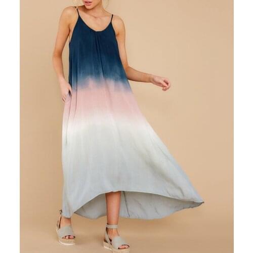 Ruched Casual Dress For Women V Neck Sleeveless Hit Color Loose Temperament Ankle Length Dresses Female 2021 New Clothes E680