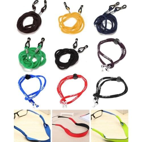 1Pcs Colorful Leather Glasses Strap Lanyards Neck String Anti-slip Sunglasses Eyeglass Cord Holder Eyewear Retainer