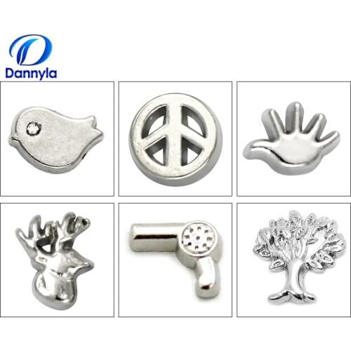 10pcs/lot Wholesale Mini Mix Style Floating Charms Fit Glass Floating Locket LSFC050-598