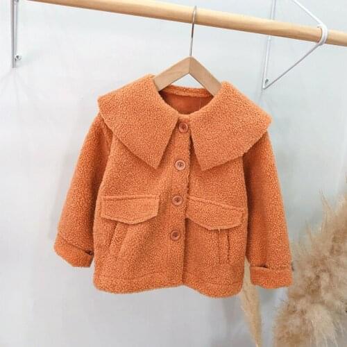 2019 Winter Casual Solid Kids Jacket Fashion Long Sleeve Childrens' Jacket High Quality Jacket For Girls