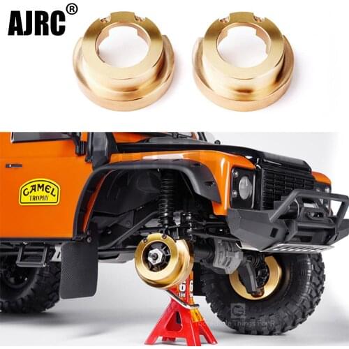 AJRC 2PCS 1:10 RC simulation climbing car Traxxas TRX-4 TRX4 TRX6 G63 G500 82046-4 brass weight balance heavy copper weight 123g