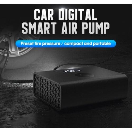NEW-Carsun 12V Portable Car Tire Inflator Digital Display Air Pump Portable Electric Tire Inflator for Car