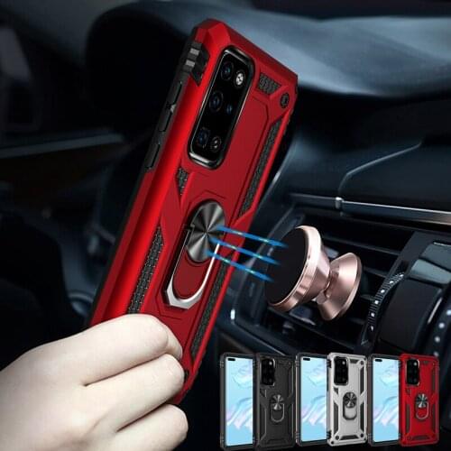 Armor Holder Case for Huawei P40 Pro P30 Pro Lite Nova 4e Metallic Paint Shockproof Cover for Huawei P40 Cover Funda Caphina