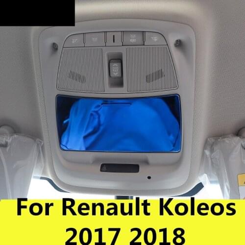 Roof glasses case decoration sequin reading lamp sequin interior modification Auto Accessories For Renault Koleos 2017 2018