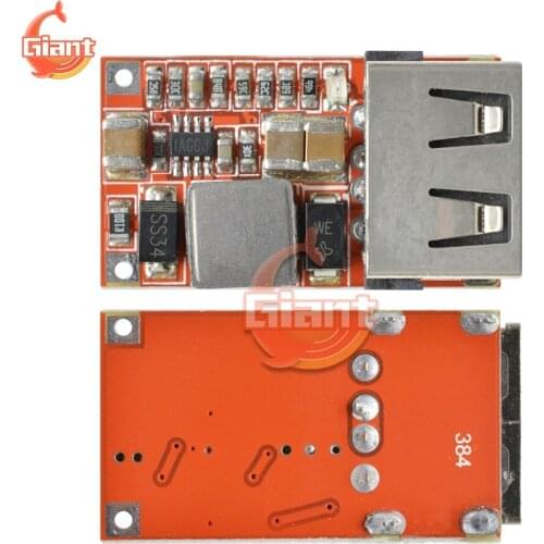 DC-DC Car USB Module 6-24V to 5V 3A 300W Buck Converter Charging Step Down Module Board Fast Quick Charger Circuit Board