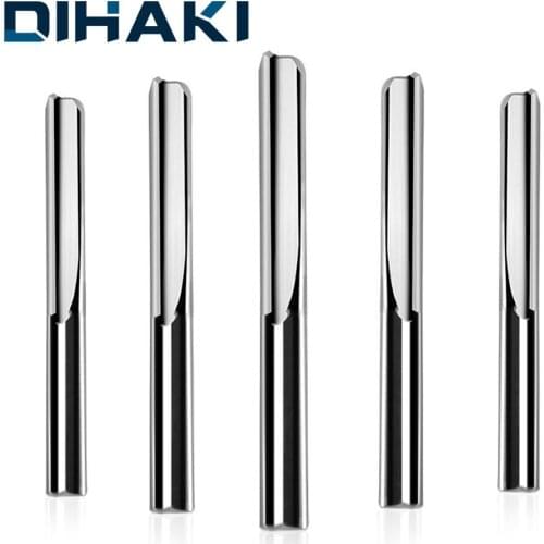 Milling Cutter CNC Router Bits Double Flute Straight Groove Tungsten Steel Engraving Cutter Milling Machine Tools For Steel Wood