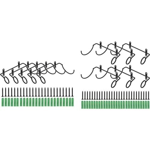 LBER 6Pcs Wine Display Shelf Wine Rack with Screws Home Bar Kitchen Storage Organizer Simple Wall Mounted Bottle Holder