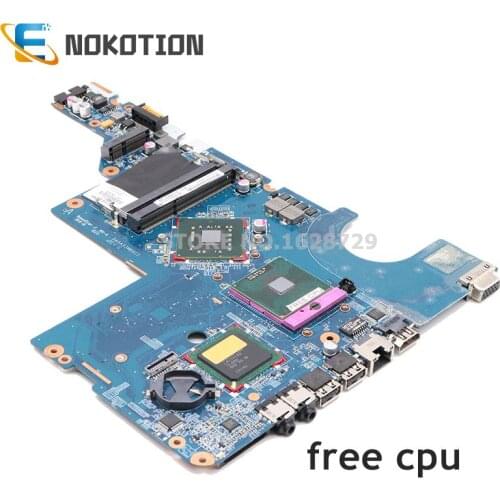 NOKOTION Laptop Motherboard For HP G42 G62 CQ42 CQ62 Main Board 605140-001 PGA478 Chipset GL40 DDR3 free cpu