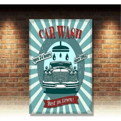 Retro Metal Tin Signs Garage Service Vintage Plate Pub Bar Art Wall Decor Poster