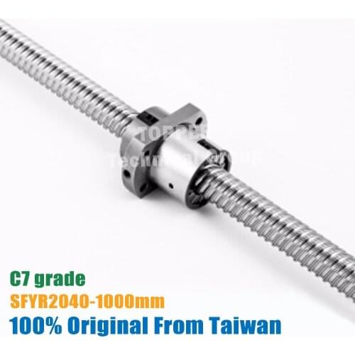 TBI TBI 2040 miniature ball screw 20mm dia 40mm lead 1000mm with ballnut SFY2040 for DIY CNC parts