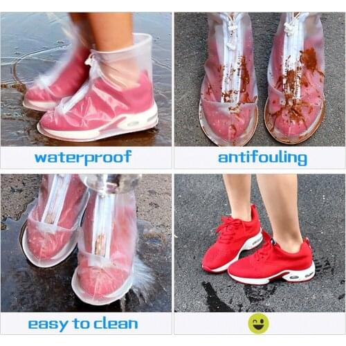 New Rain Shoes Boots Covers Overshoes Galoshes Travel for Men Women Kids Waterproof shoe cover Portable Clean shoes tool