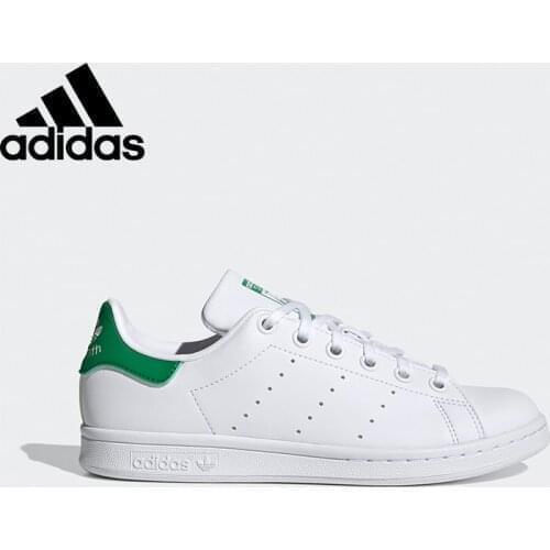 Original Adidas STAN SMITH Young Unisex Women Men White Sports Shoes M20324 Adidas Sneaker