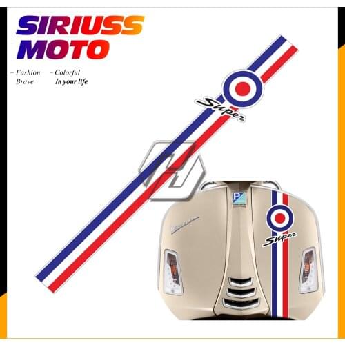 Motorcycle front frame Reflective Decal Case for Piaggio Vespa GTS 150 250 300 Super