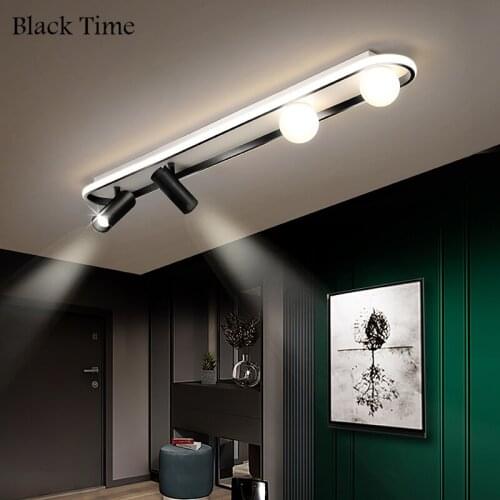New Arrivals LED Ceiling Light For Living Room Bedroom Dining Room Kitchen Cloakroom Corridor Aisle Black Ceiling Lamp 110V 220V