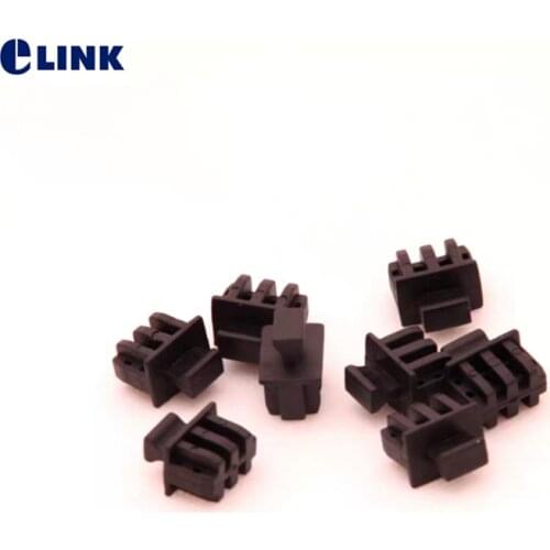 100pcs SFP protective cover silicone for SFP fiber module plastic cover black dust cap for SFP transceiver free shipping ELINK