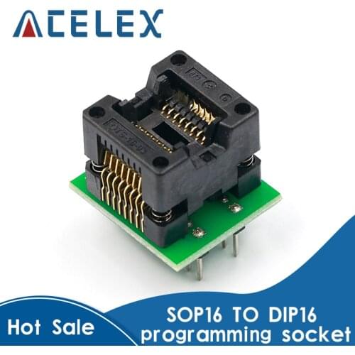 SOP16 TO DIP16 SOP16 turn DIP16 SOIC16 to DIP16 IC socket Programmer adapter Socket 150mil