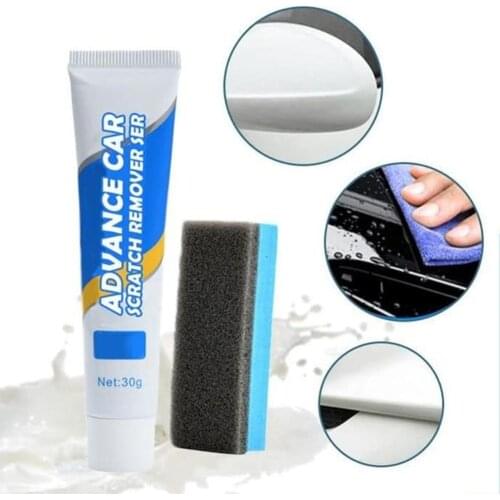 30ml Car Scratch Remover Surface Scuff Polish Repair Cream Repair Polishing Wax Anti with Sponge Eraser