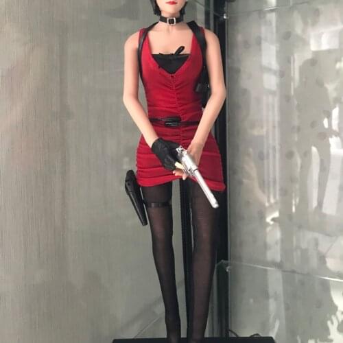 VSTOYS NR18 1/6 Scale Ada Wong Head Sculpt Movie Female Short Hair Head Carving Clothes for 12 Inches TBLeague Body Figure