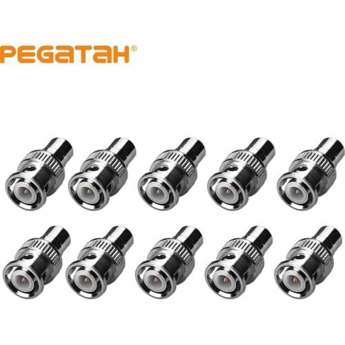 10 pcs JR-B9 BNC to RCA Connector Small and short BNC connector for CCTV surveillance system