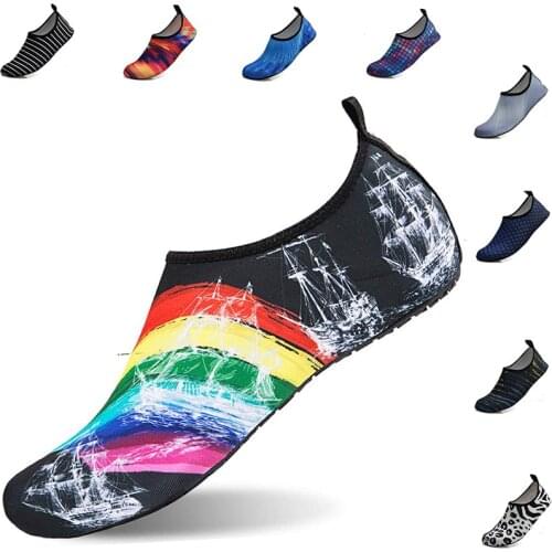 Unisex Aqua Shoes Sneakers Quick Dry Swimming Footwear Men Women Beach Shoes Outdoor Breathable Upstream