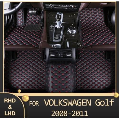 MIDOON Car floor mats for Volkswagen GOLF Station Wagon 2008 2009 2010 2011 Custom auto foot Pads automobile carpet cover