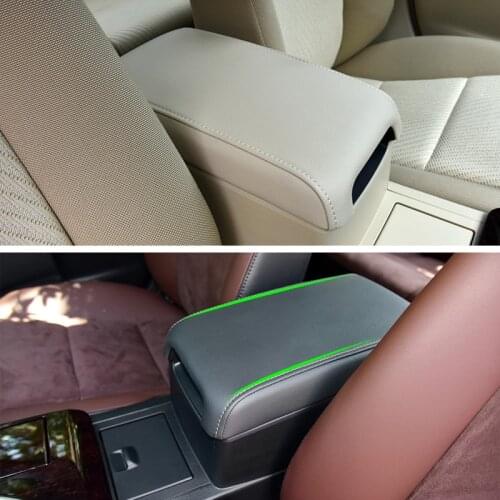 Car Microfiber Leather Interior Center Armrest Box Cover Sticker Trim For Toyota Camry 2012 2013 2014 2015 2016 2017