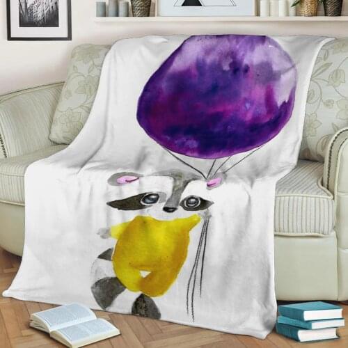 Badger Flannel Throw Blanket 3D Printed Keep Warm Sofa Child Blanket Home Decor Textiles Dream Family Gift