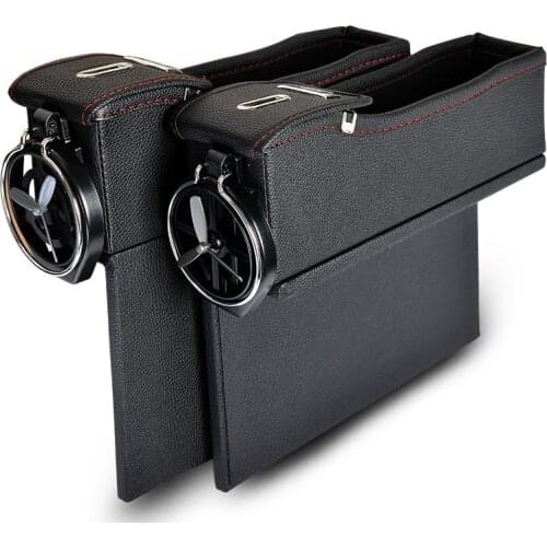 Car Seat Crevice Storage Box Cup Drink Holder Organizer Auto Gap Pocket Stowing Tidying For Phone Pad Card Coin Case Accessories