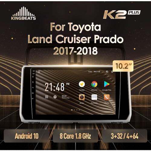 KingBeats Android 10 Octa-Core head unit HU 4G in Dash Car Radio Multimedia Video Player Navigation GPS For Toyota Land Cruiser Prado 150 2017 - 2018 no dvd 2 din Double Din Android Car Stereo 2din