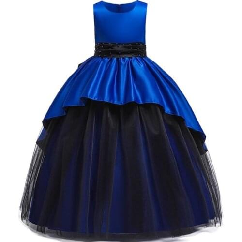 2019 Summer Girl Dress Lace Appliques Tutu Children Kids Dresses For Girls Birthday Dresses Girls Formal Wedding Party Clothing