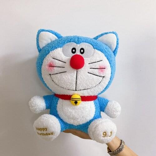 Lovely Doraemon Birthday Commemorative Edition Plush Stuffed Toys Cute Doraemon Plush Toys Kawaii Toys Gifts For Children