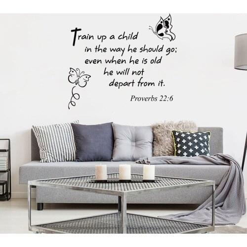 Fashion Train up a child Family Wall Stickers Mural Art Home Decor Bedroom Wall Stickers Decoration Accessories Murals DW6934