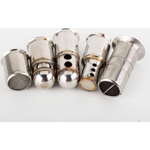 Motorcycle 51mm 63mm Inlet Exhaust Muffler Adjustable DB Killer Silencer Noise Sound Eliminator Front Catalyst