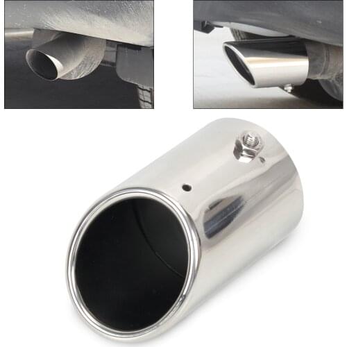 DWCX 1x Silver STAINLESS STEEL EXHAUST TAIL REAR MUFFLER TIP PIPE Tailpipe For Toyota Rav4 RAV-4 MK3 2004 - 2012 2013 2014 2015