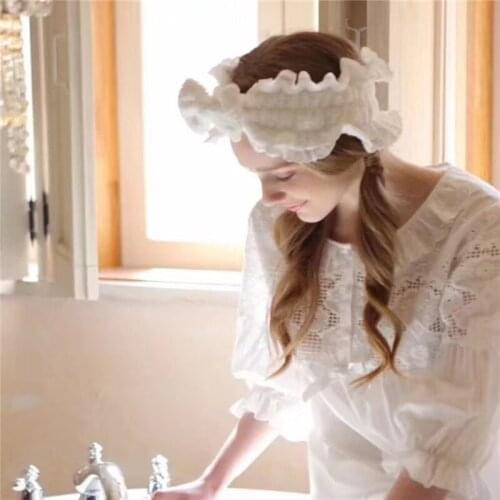 2020 New Cute Bow Hair Band Simple White Wild Face Wash Headband