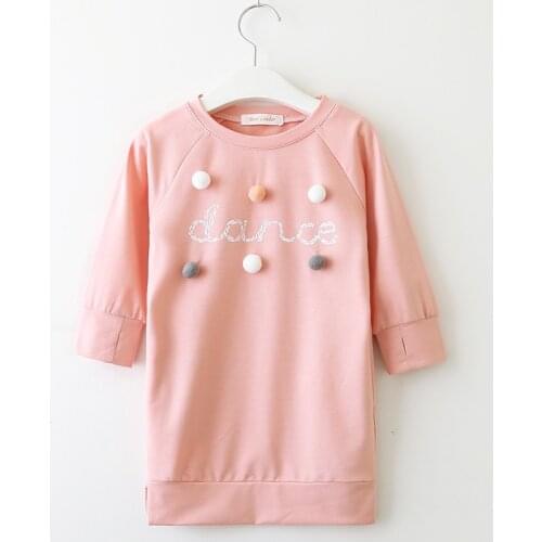 Baby Clothes New Autumn and Winter Girl Dress Long Sleeve Letter Tops Girl Autumn Dress Kids Dresses for Girls 2-4 5 Ages