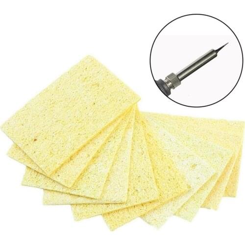 Soldering Iron Replacement Sponges Solder Iron Tip Welding PCB Cleaning Pads 10pcs/lot 40x35mm